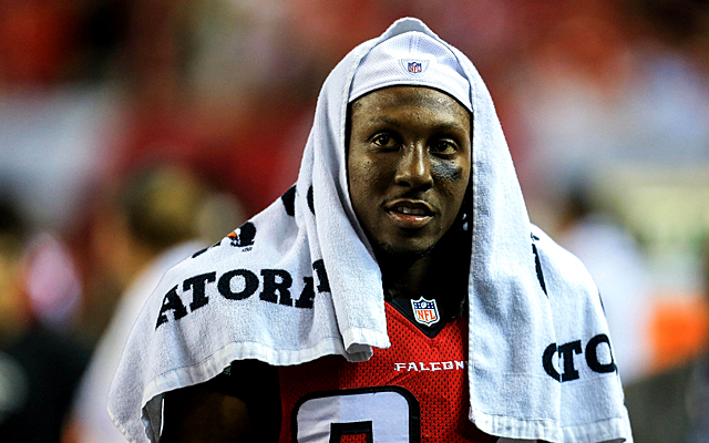 Roddy White says he can't cut with his high ankle sprain